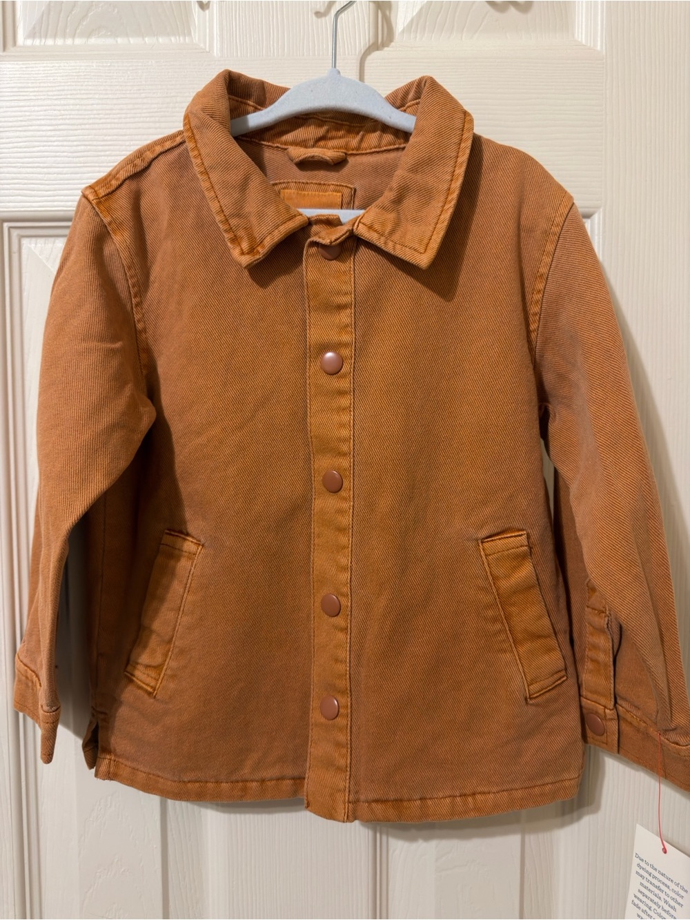 Cat & Jack Toddler Boys 3T Brown Chore Jacket Snap Front NWT